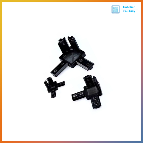 Ke 3 Góc Nhôm Định Hình 2020, 3030, 4040 (Màu đen)