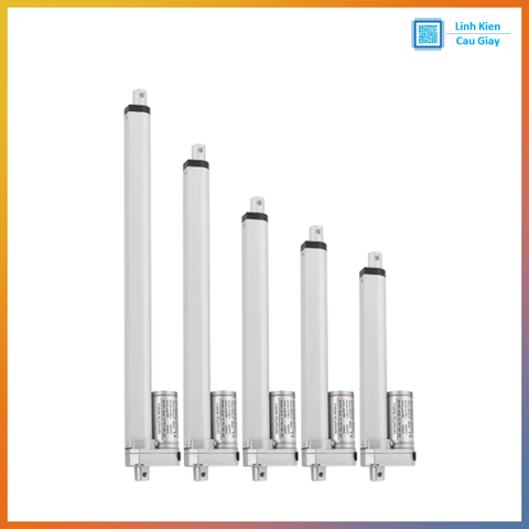 Xi lanh điện 12VDC tốc độ 30mm/s Hành trình tùy chọn