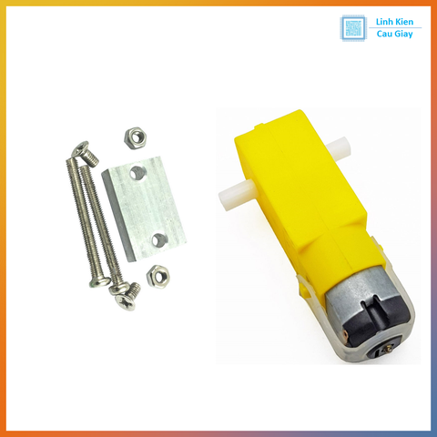 Gá nhôm động cơ vàng V1 kim loại