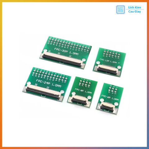 PCB chuyển đổi Jack FFC/FPC 1mm sang chân cắm DIP 2.54mm