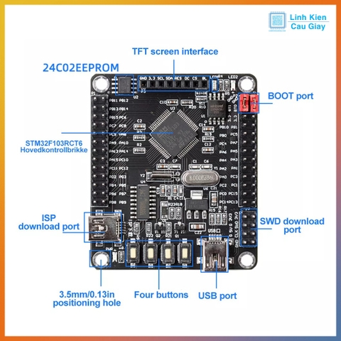 Kit phát triển STM32F103RCT6 ARM Cortex-M3 Mini