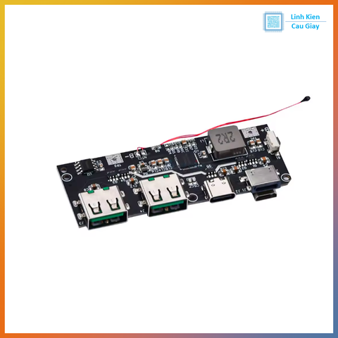 Module sạc dự phòng DIY 22.5W, 5 cổng, hỗ trợ sạc nhanh 2 chiều QC4 PD3.0