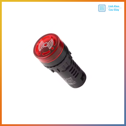 Đèn báo có còi phi 22mm AD16-22SM Màu đỏ
