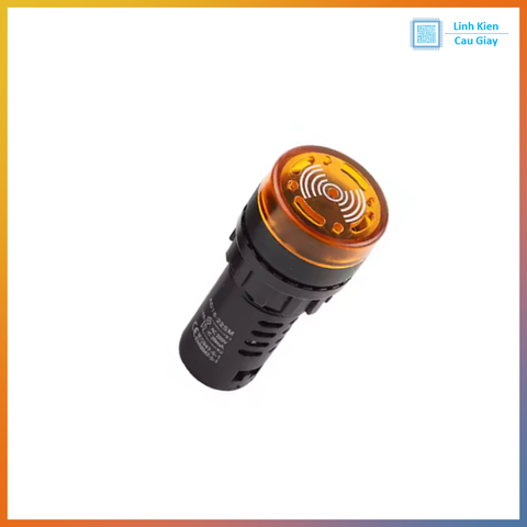 Đèn báo có còi phi 16mm AD16-22SM Màu vàng