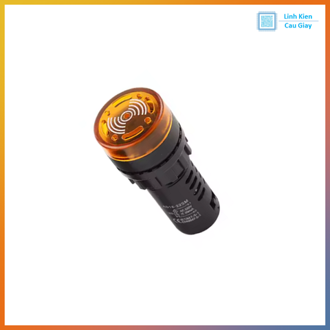 Đèn báo có còi phi 22mm AD16-22SM Màu vàng