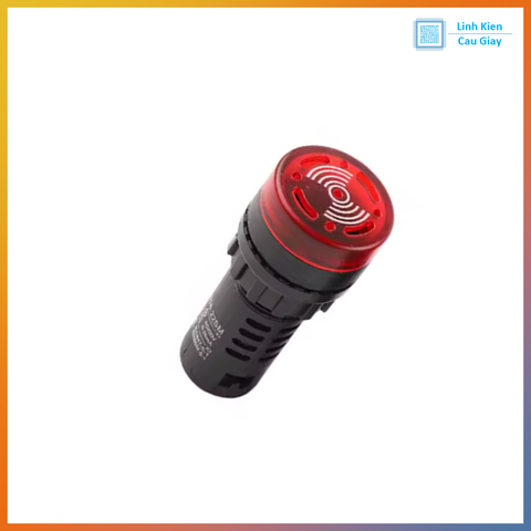 Đèn báo có còi phi 16mm AD16-22SM Màu Đỏ