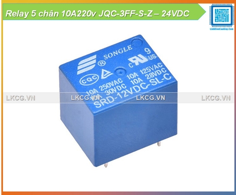 Relay 5 chân 10A220v JQC-3FF-S-Z