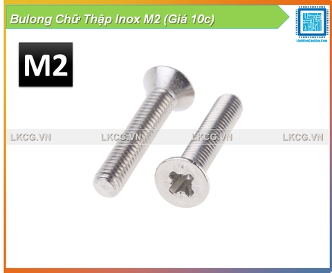 Bulong Chữ Thập Inox M2 (Giá 10c)