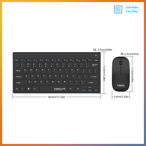 Combo bàn phím chuột không dây WT110