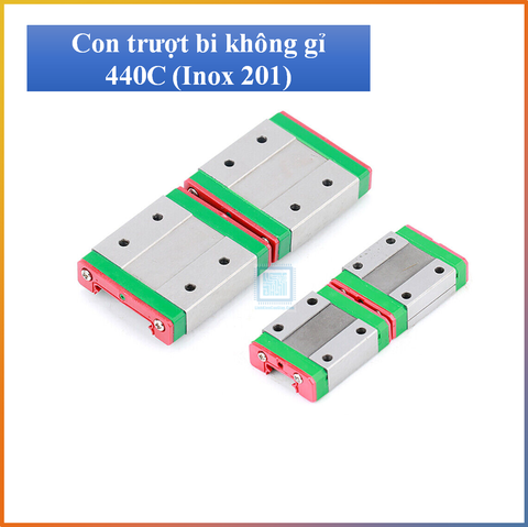 Con trượt thép không gỉ tiêu chuẩn HIWIN MGN7, MGN9, MGN12, MGN15