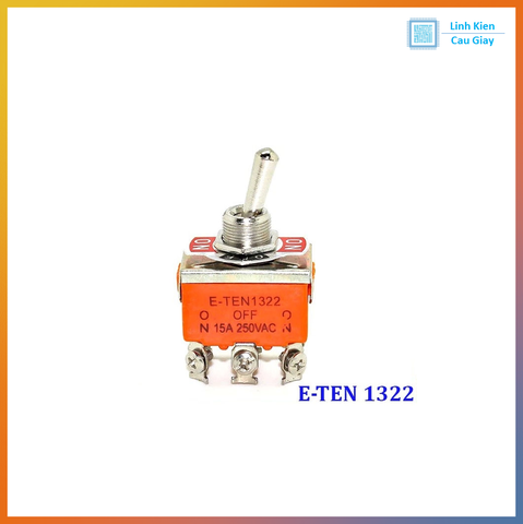 Công tắc gạt 6 chân 3 vị trí E-TEN 1322 (15A 220v)
