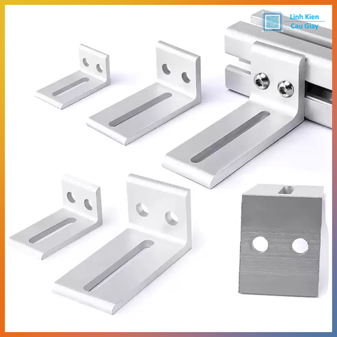 Gá đỡ chữ L nhôm định hình 2020, 3030, 4040