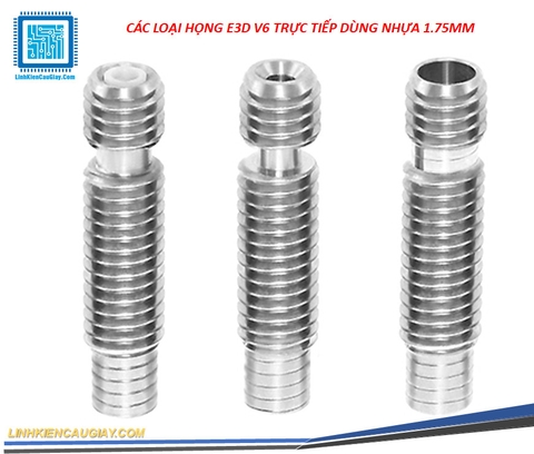 HỌNG DẪN NHỰA E3D V6 1.75MM TRỰC TIẾP CÁC LOẠI