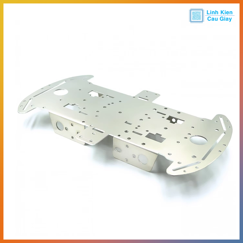Khung xe robot kim loại 4 bánh thép dày 1,5mm