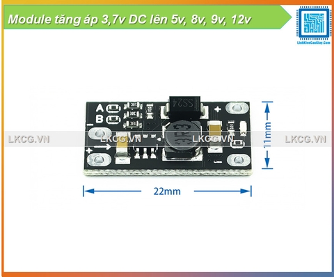 Module tăng áp 3,7v DC lên 5v, 8v, 9v, 12v