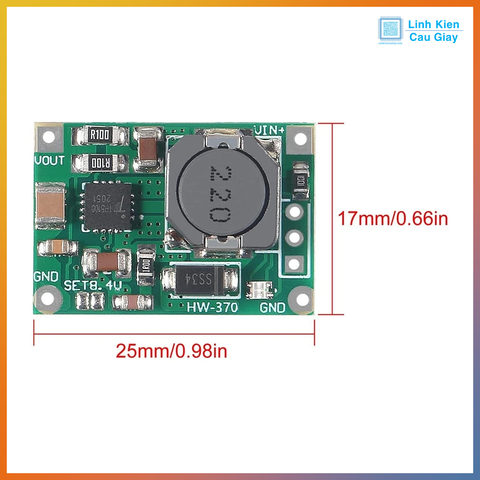 Module sạc pin Lion 4.2v 8.4v TP5100 2A