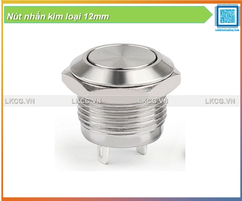 Nút nhấn kim loại 12mm