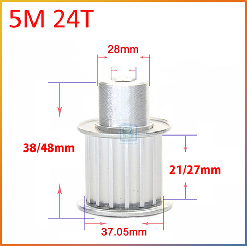 Puly 5M kiểu BF 24 răng rộng 15mm