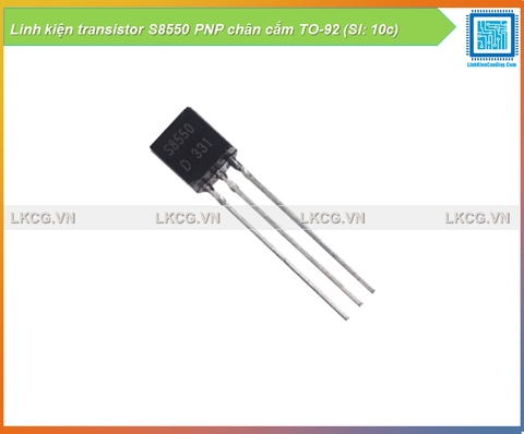 Linh kiện transistor S8550 PNP chân cắm TO-92 (Sl: 10c)