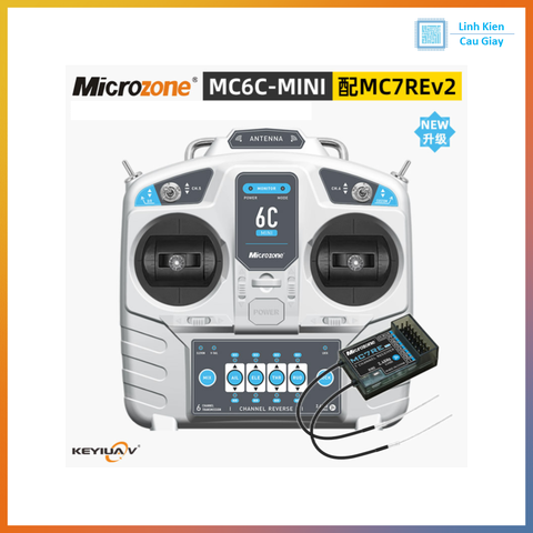 Tay Điều Khiển MC6C 2.4G + RX MC7REV2 Phiên Bản Nâng Cấp 2025