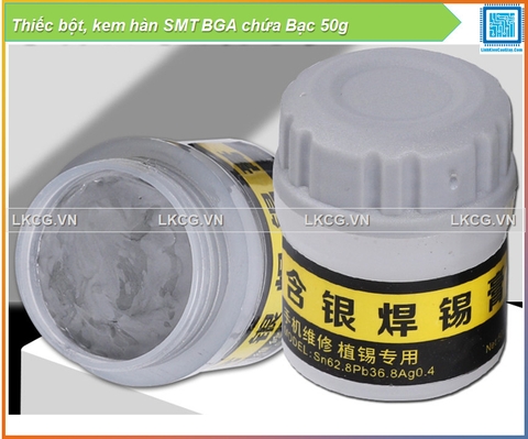 Thiếc bột, kem hàn SMT BGA chứa Bạc 50g