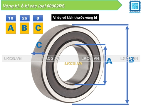 Vòng bi, ổ bi các loại 60002RS