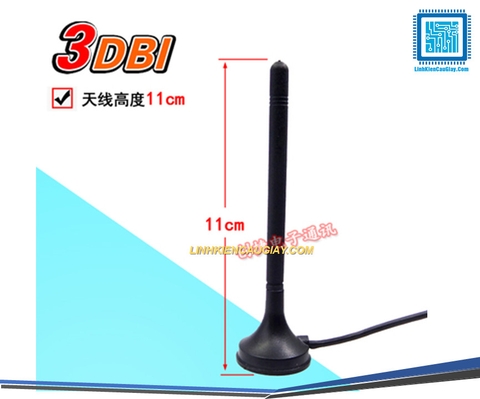 Anten kéo dài Wifi 3DB 2.4g/5g/5.8g SMA Chân kim