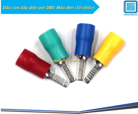 Đầu cos dây điện pin DBV Màu đen (10 chiếc)