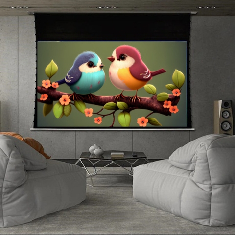 MÀN CHIẾU ĐIỆN ÂM TRẦN TAB TENSION DALITE 84 INCH CM-849EST, TỶ LỆ 16:9