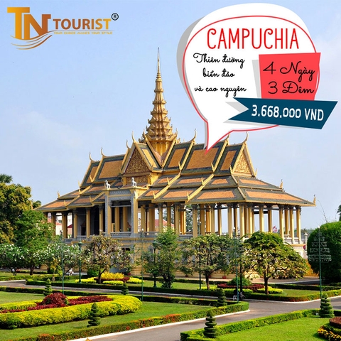 Tour du lịch Campuchia 4 ngày 3 đêm giá rẻ