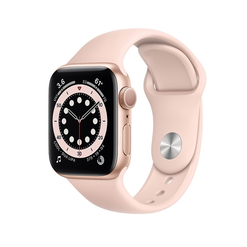 Apple Watch Series 6 GPS Gold Aluminum Case With Pink Sand Sport Band
