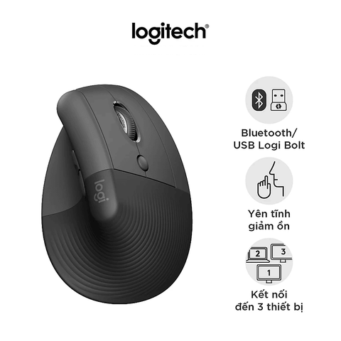 Chuột công thái học không dây Logitech Lift Vertical