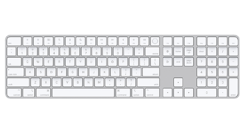 Apple Magic Keyboard with Touch ID and Numeric Keypad Silver – MK2C3