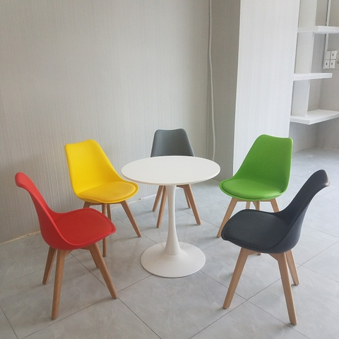 BỘ BÀN ĂN, CAFE CHO 5 NGƯỜI GHẾ EAMES HIỆN ĐẠI : MÃ - T117-205