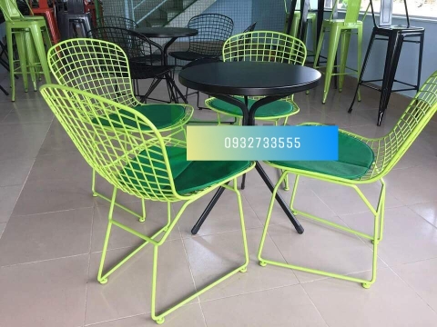 Bộ bàn ghế cafe ngoài trời giá rẻ JC - 2018