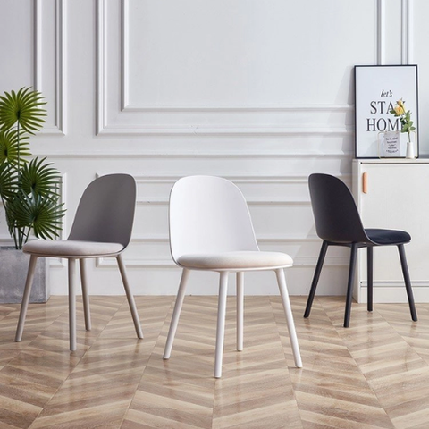 Ghế ăn,  tiếp khách, cafe, nhựa lót nệm nhung: KG - E82