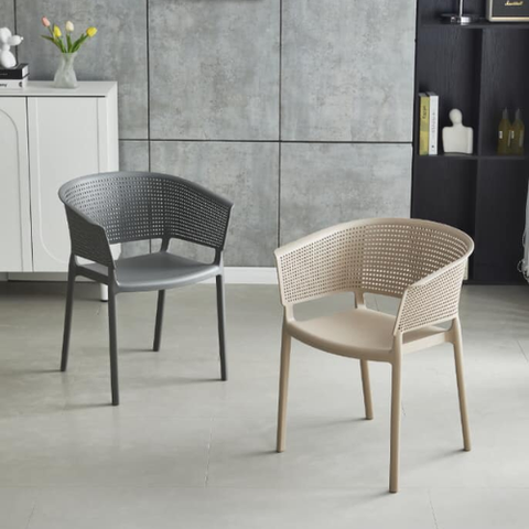 Ghế cafe ngoài trời nhựa đúc cao cấp: KG - E66