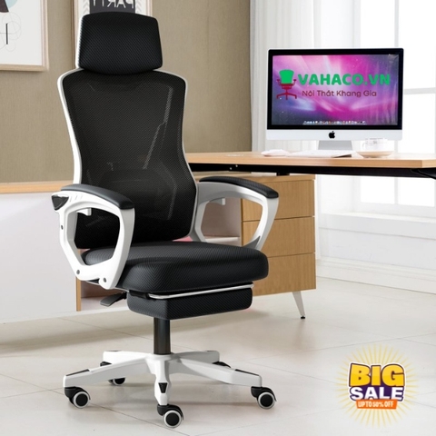 Ghế công thái học lưới khung trắng giá rẻ: KG - S06