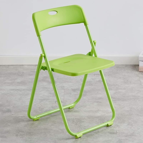 Ghế gấp nhập khẩu chân sơn nệm ngồi nhựa nhiều màu: KG - 453