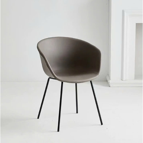 Ghế Hay bọc da chân sắt sơn tĩnh điện: KG - E338