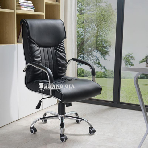 Ghế ngồi làm việc máy tính nệm da: JC - 7160