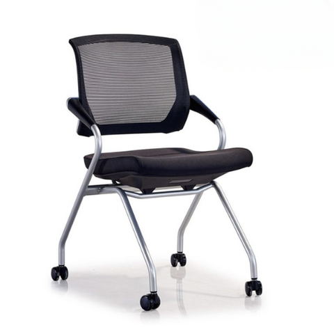 Ghế phòng đào tạo lưng lưới chân xoay bánh xe: KG - B571