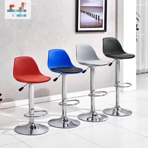 Ghế quầy bar chân sắt có tựa lưng : KG - 246