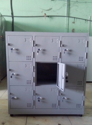 TỦ LOCKER THẤP 9 NGĂN DÀNH CHO TRƯỜNG HỌC :  9C3K