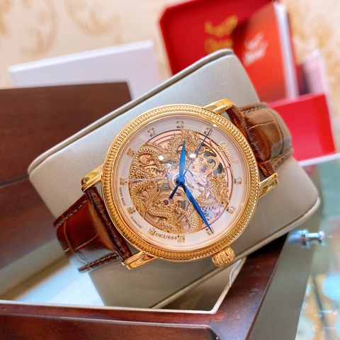 Đồng hồ nam ogival ogival rồng - SONG LONG CHẦU NGUYỆT -  OG358.652AGR-GL