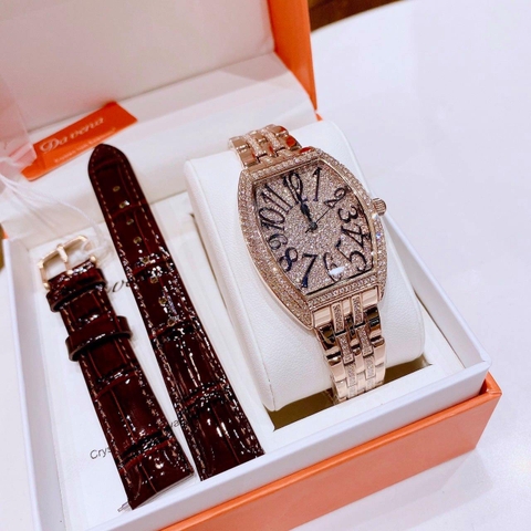 Đồng hồ nữ Davena Crystal D61056-R