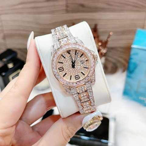 Đồng hồ nữ Davena Crystal D60313