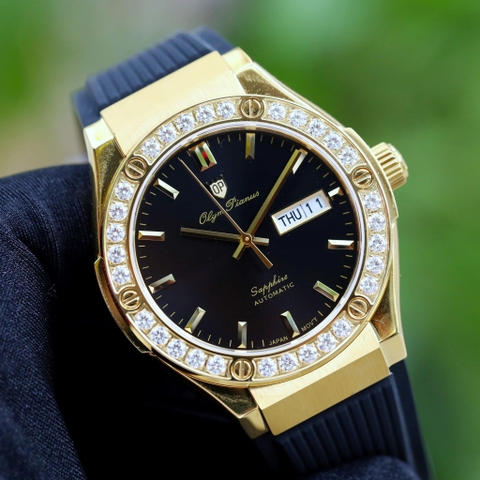 Đồng hồ nam Olym Pianus dáng Hublot OP990-45ADGK-GL-D