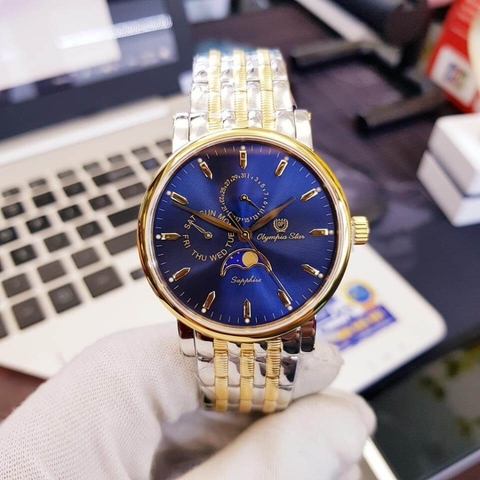 Đồng hồ nam Olympia Star OPA98023-21MSK-X Moonphase