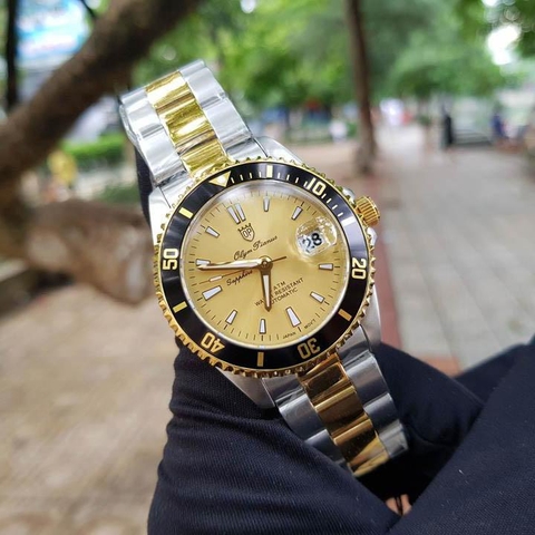 Đồng hồ nam Olym Pianus OP89983AMSK vàng Champage